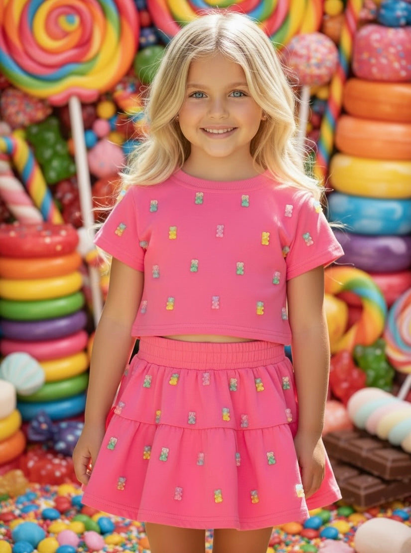 Tweenstyle 2pc Gummy Bear Skort Set