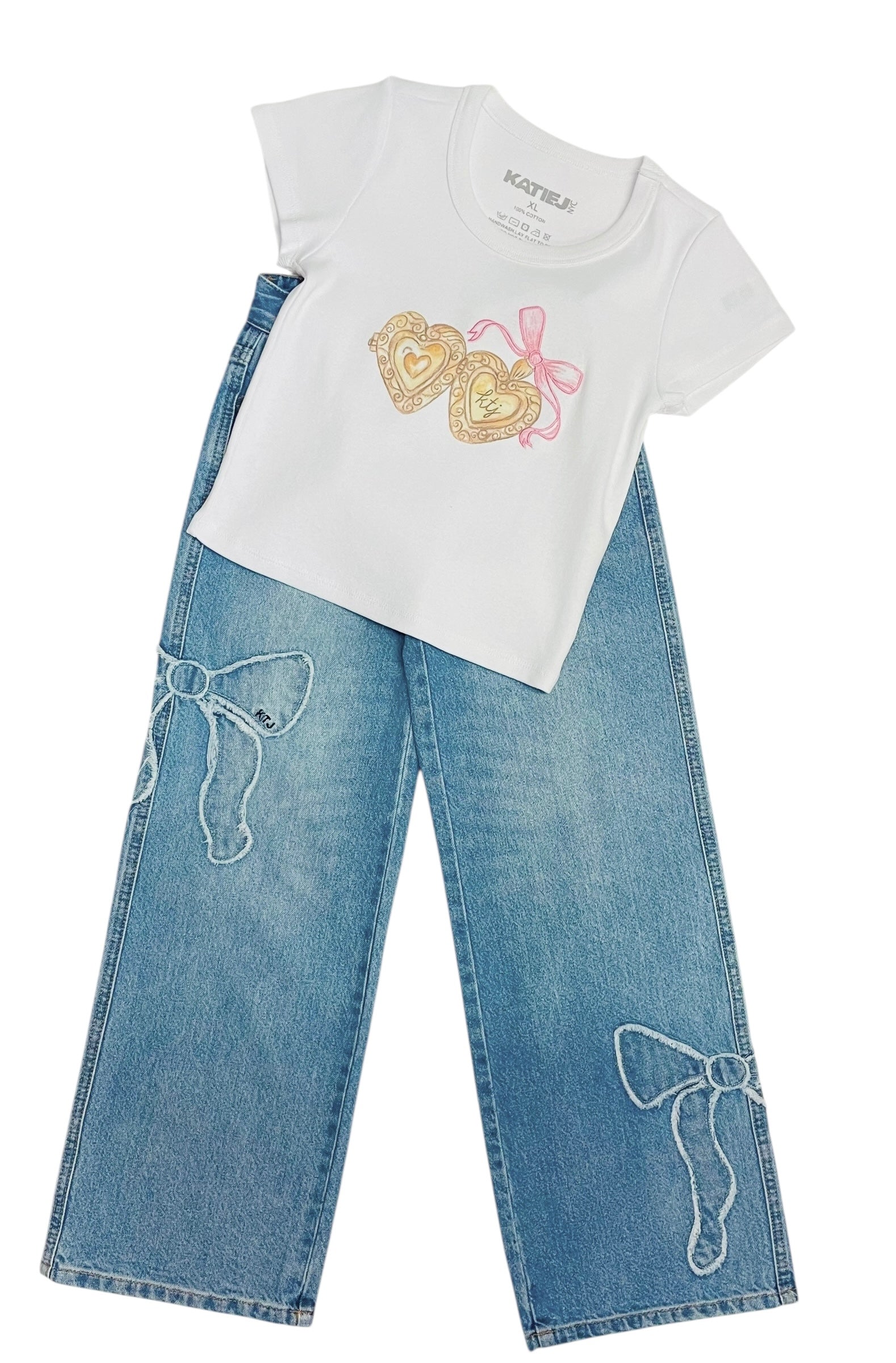 KatieJ NYC Tween Locket Baby Tee