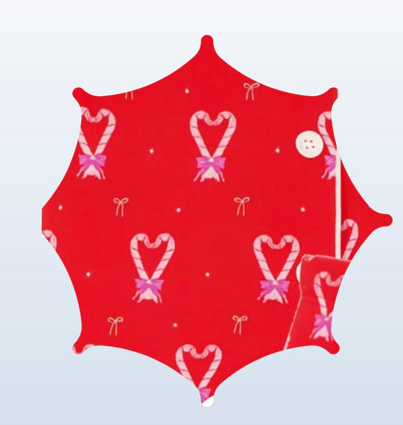 KatieJ NYC Lynn Short Set - Red Holiday Print