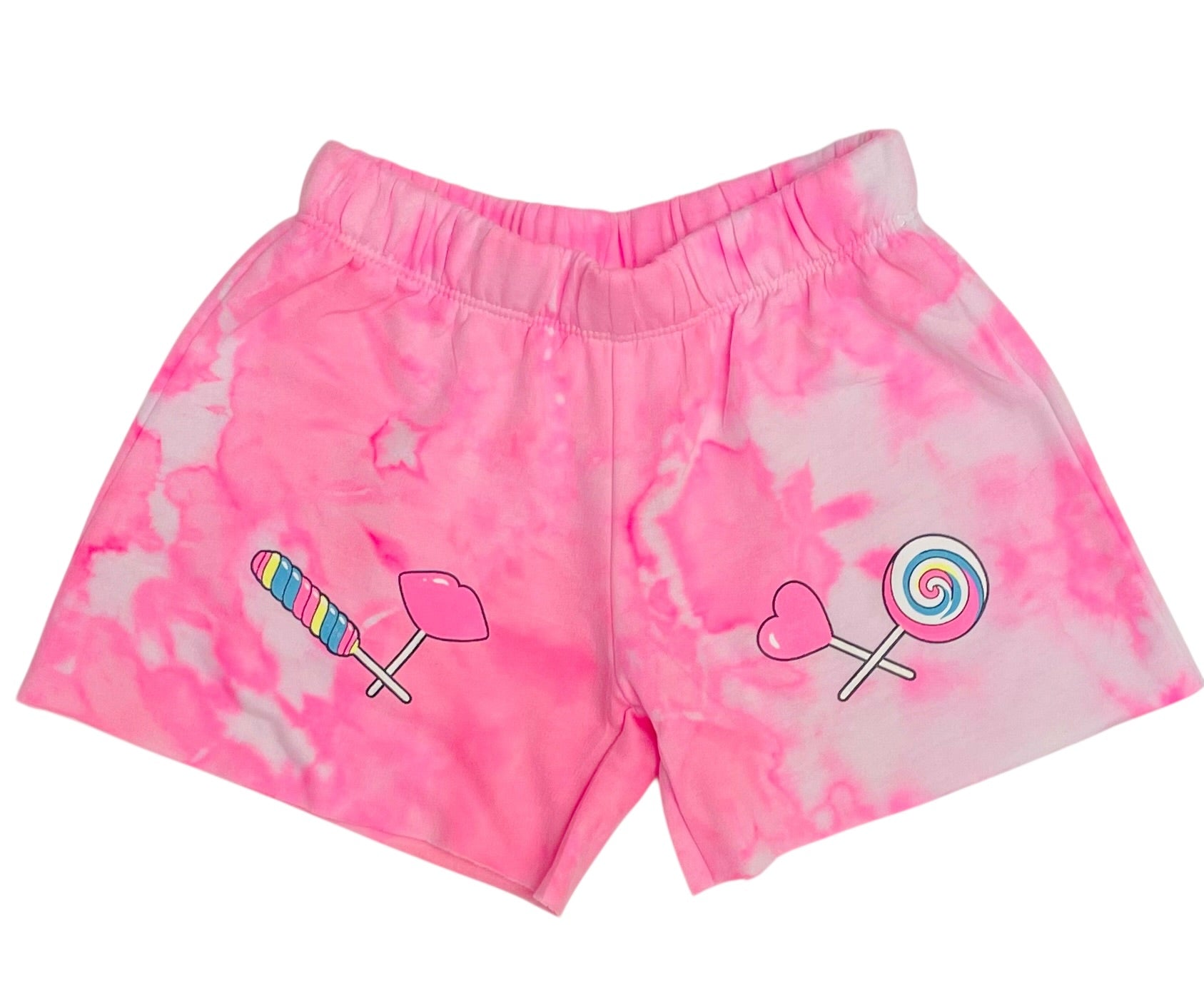 Firehouse Girls Lollipop Duo Shorts- Neon Pink Cloud
