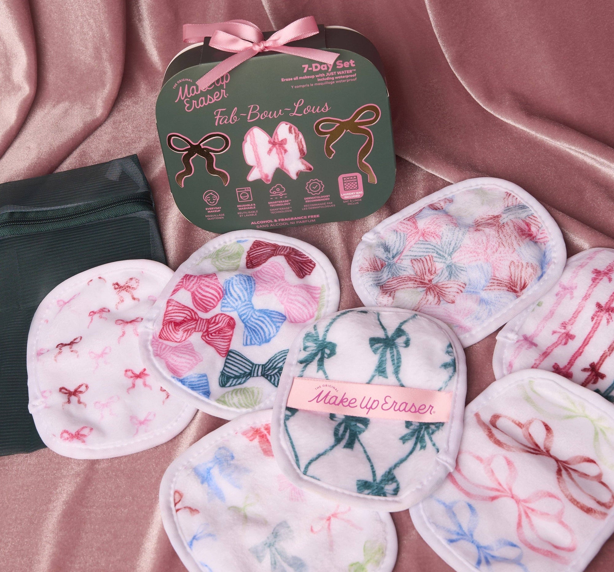 MakeUp Eraser - Fab-BOW-lous 7-Day Set |  The Whimsical Pink Bow Edit