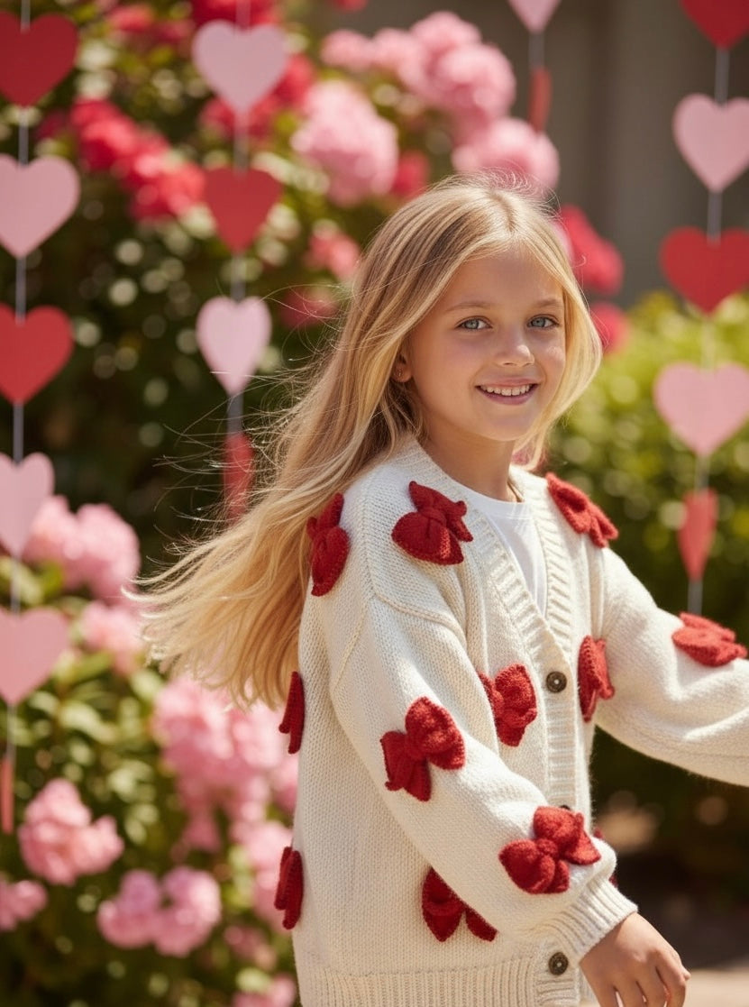 Pearson & Pearson Carol Bow Cardigan