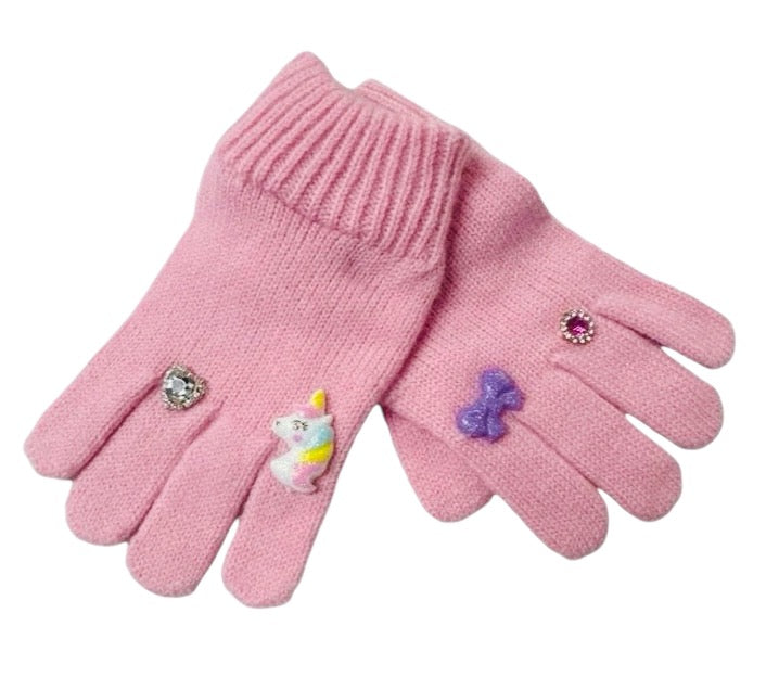 Bari Lynn Pink Charm Gloves