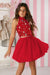 Ooh! La, La! Couture 2pc Lace Kenna Skirt Set - Red