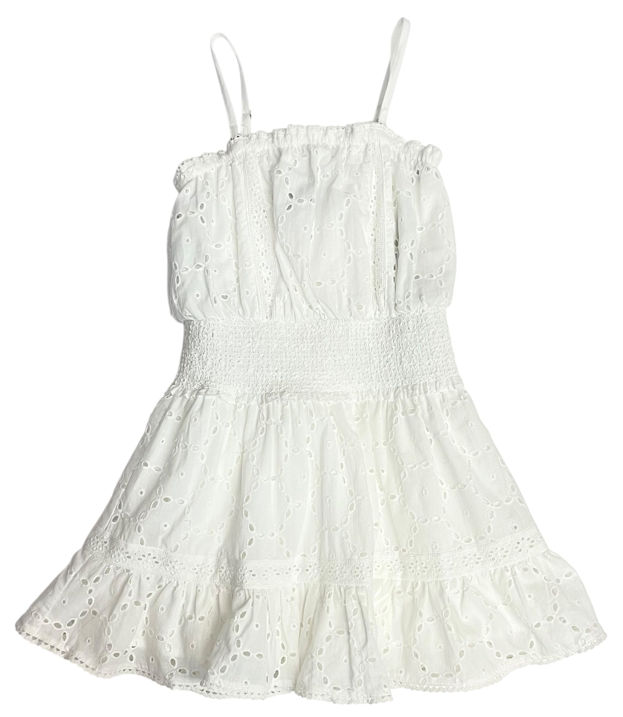 KatieJ NYC Lucia Dress- White Eyelet
