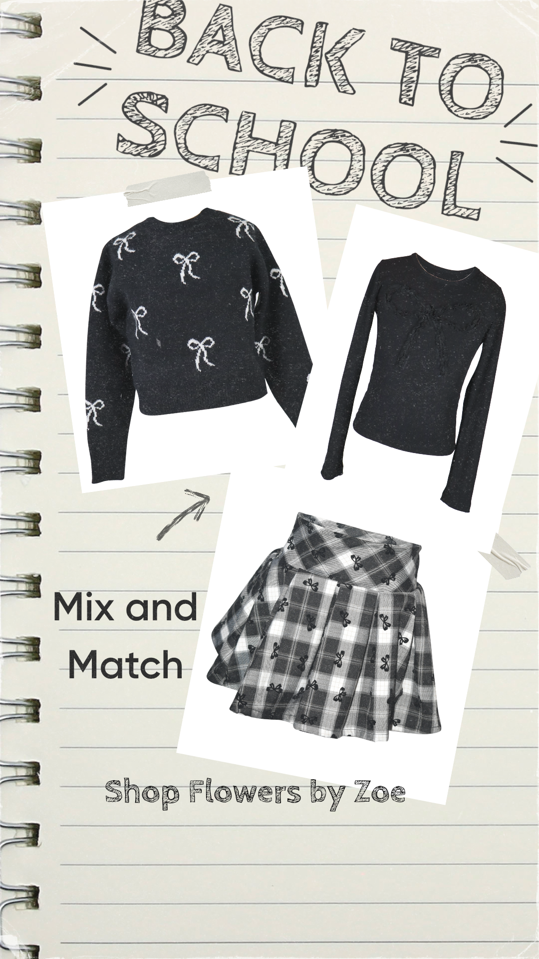 Flowers By Zoe Black Ribbon Bow Top