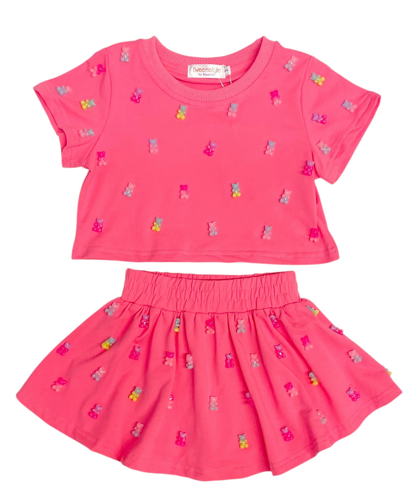 Tweenstyle 2pc Gummy Bear Skort Set