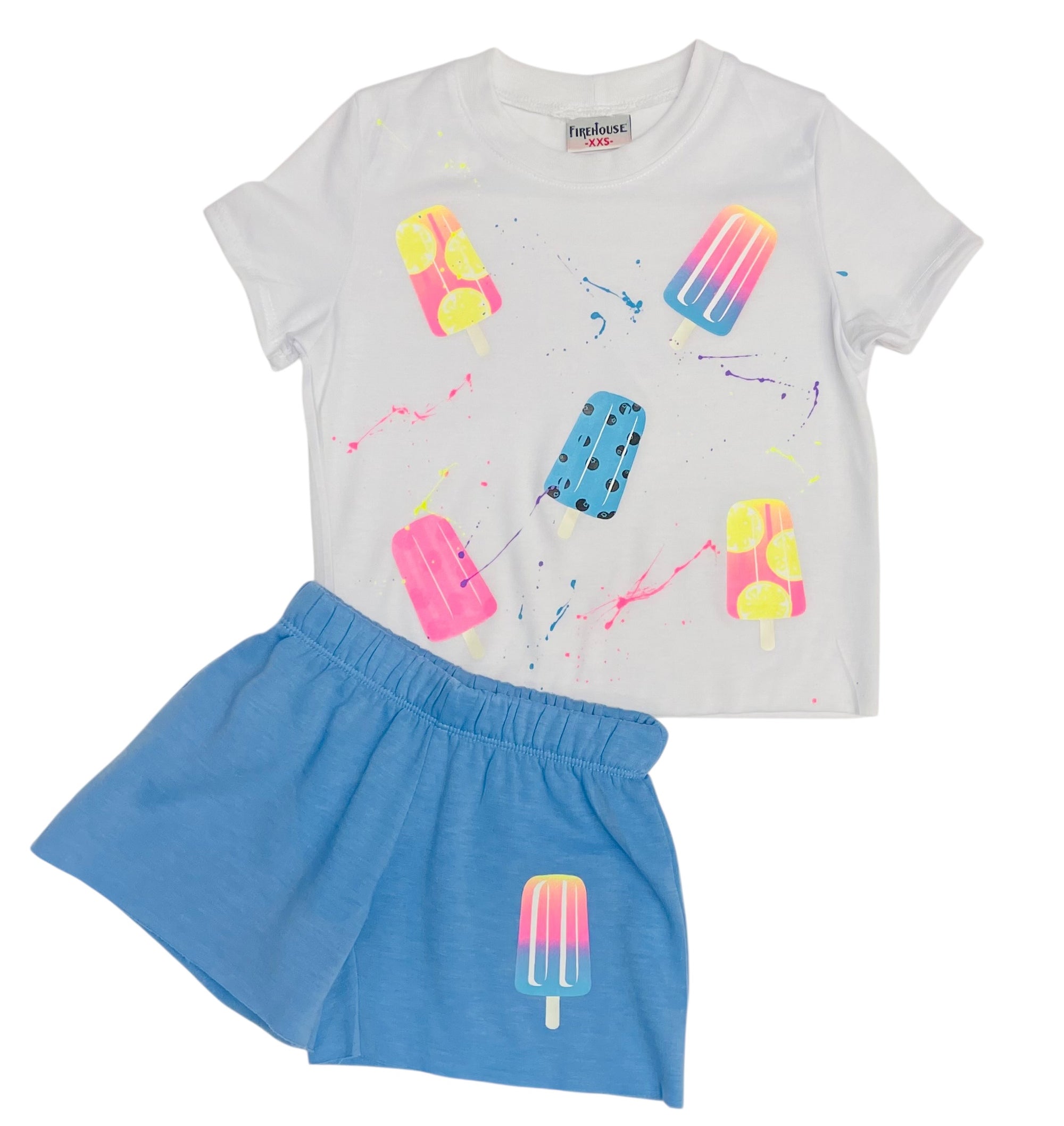 Firehouse Girls Ice Pop Shorts - Bright Blue