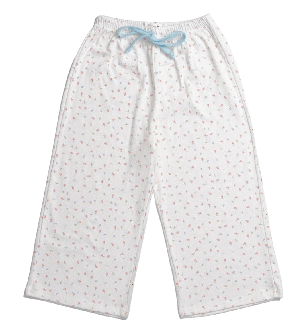 Petite Hailey Olivia Knit Pant- Blue Floral