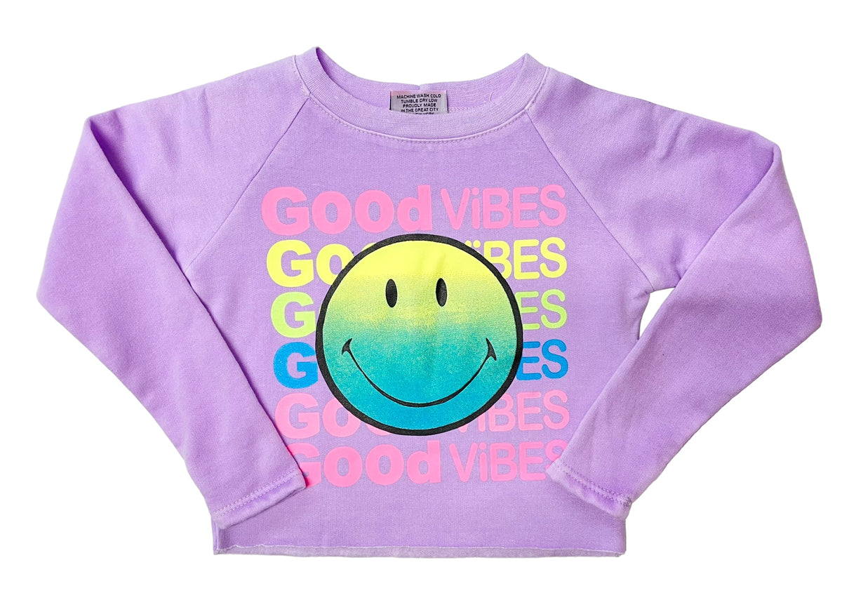 Sudadera con capucha Good Vibes de Firehouse Clothing, color lavanda