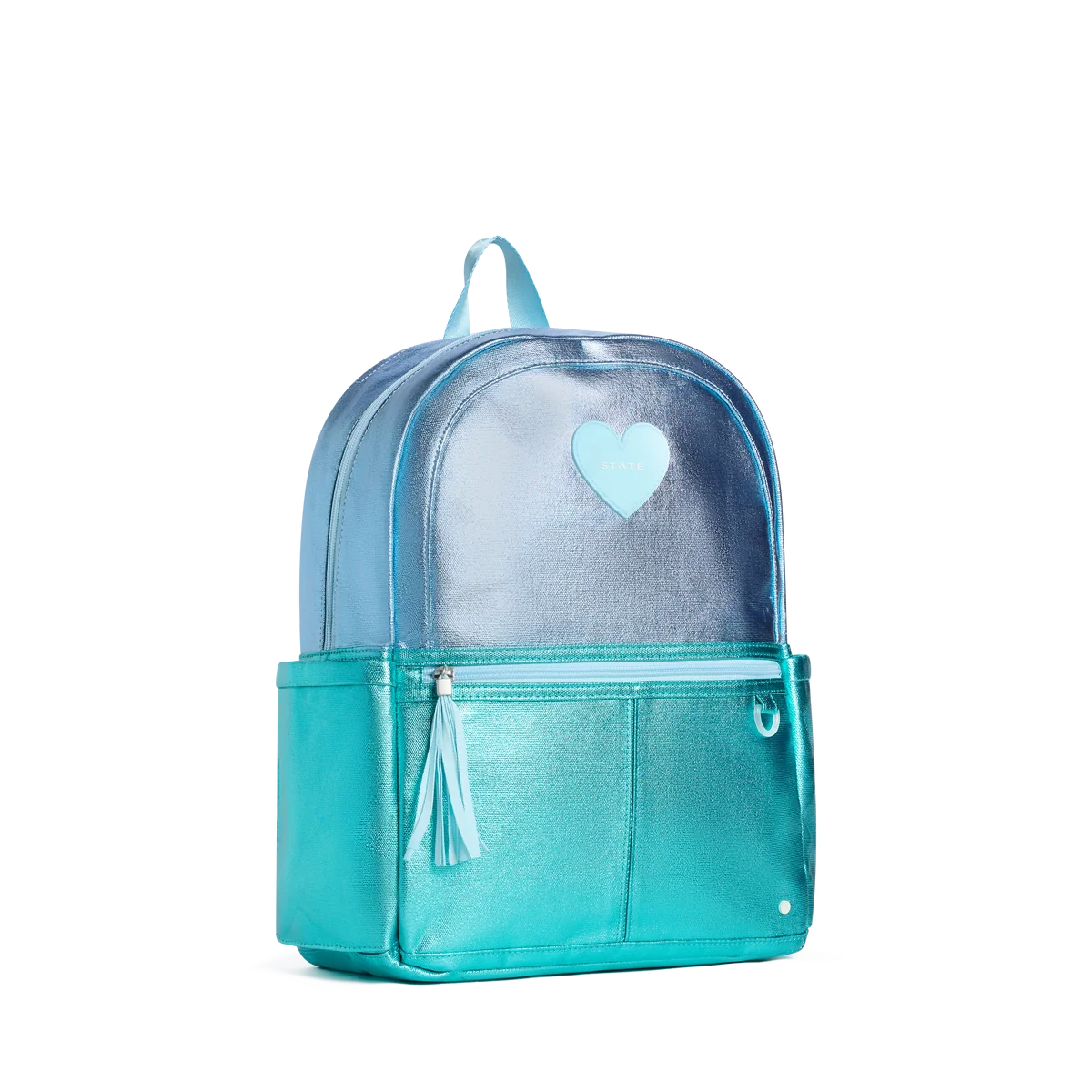 State Bags Kane Kids Double Pocket 16" Backpack - Blue Iridescent