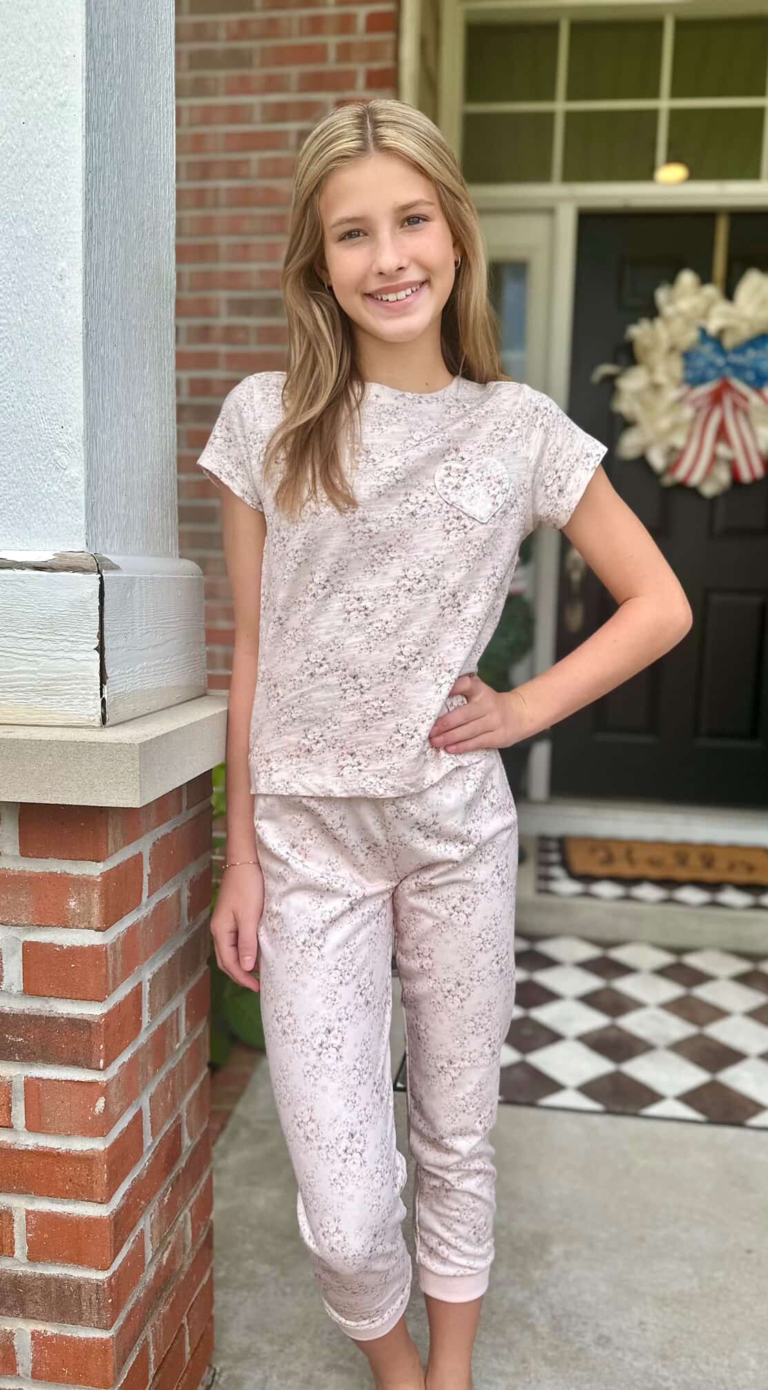 Summer Loving Mini Pink Roses Tee