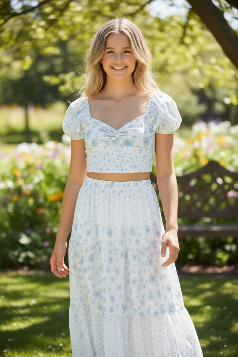 KatieJ NYC Tween Roya Top - Floral