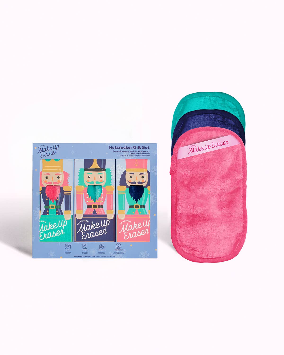 MakeUp Eraser - Nutcracker 3pc Mini -Holiday Gift Set