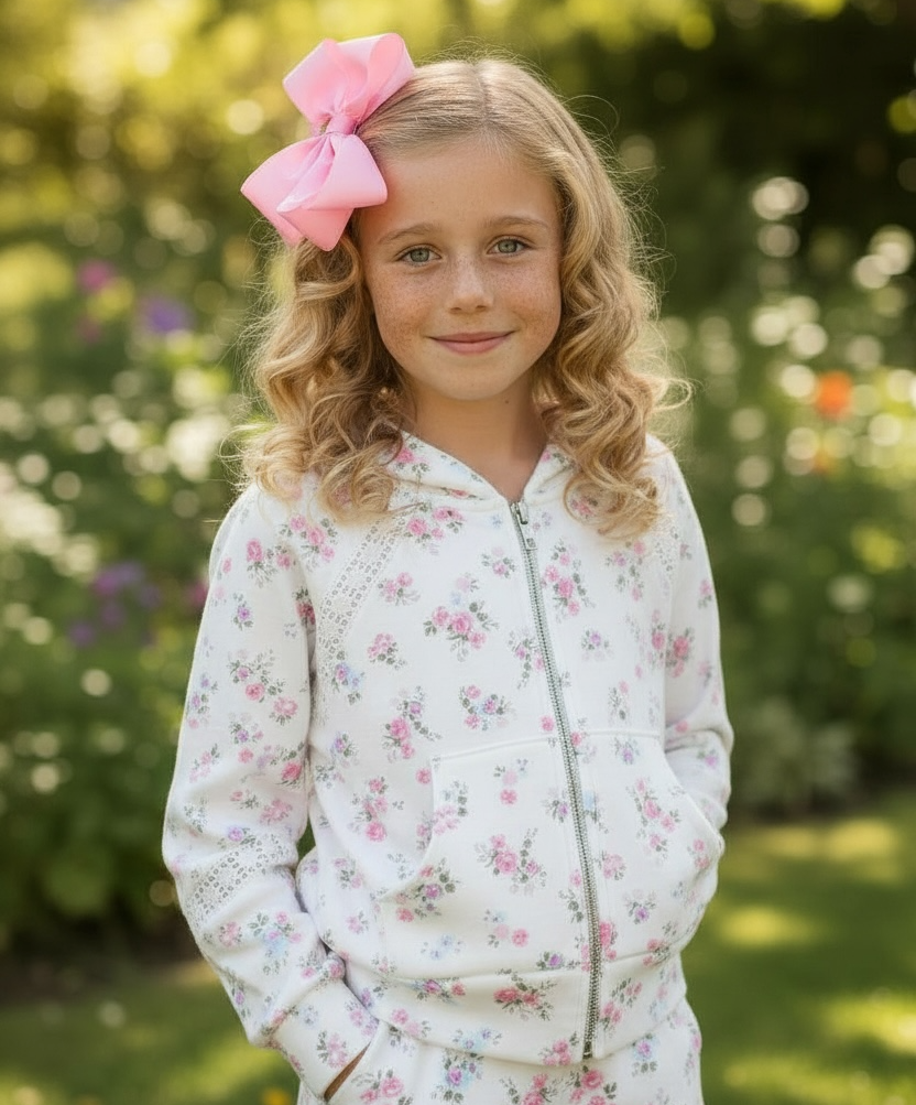 Flowers By Zoe Floral Bouquet Knit Shorts