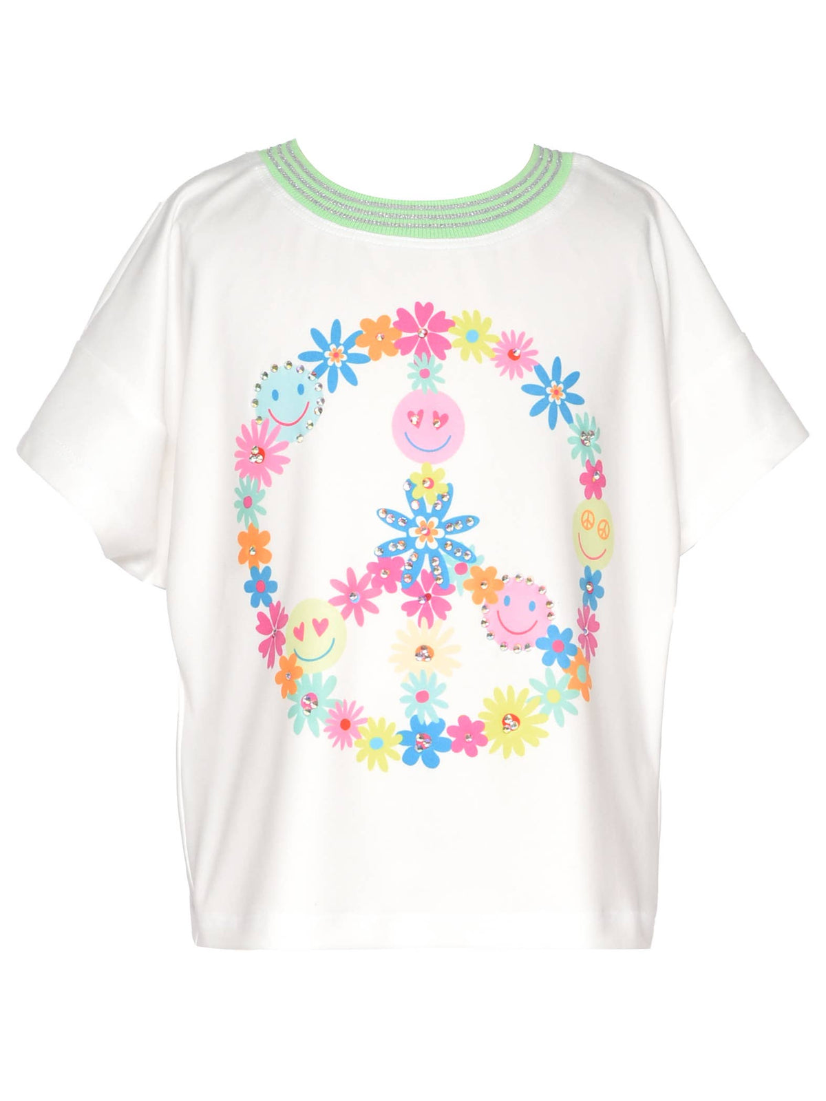 Baby Sara / Hannah Banana Floral Peace Graphic Top w/ Tulip Back Detail  * Preorder *