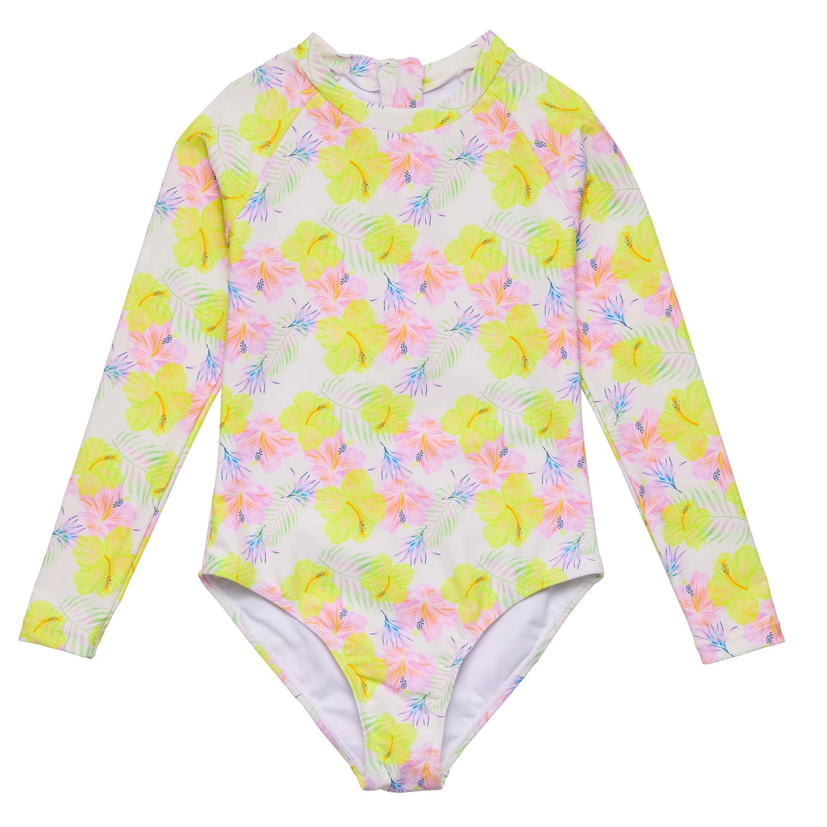 Snapper Rock Aloha Vacay Long Sleeve 1pc Rashguard- Tween