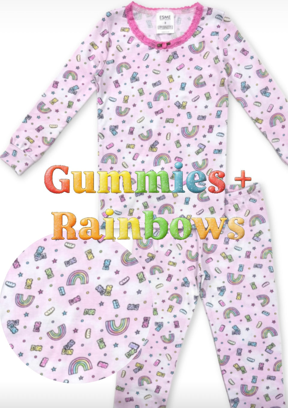 Esme Girls 2pc Pajama Set- Dreamy