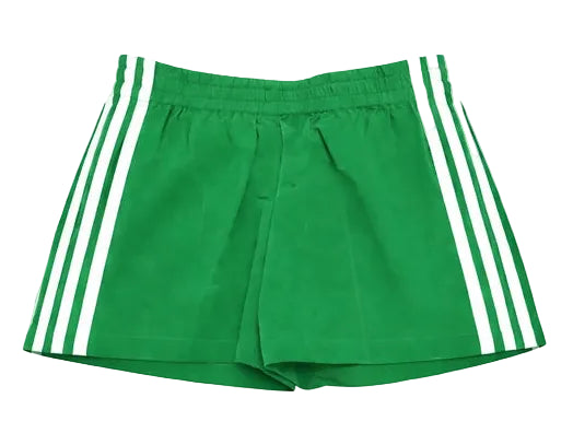 Tweenstyle Side Stripe Nylon Track Short - Green/White