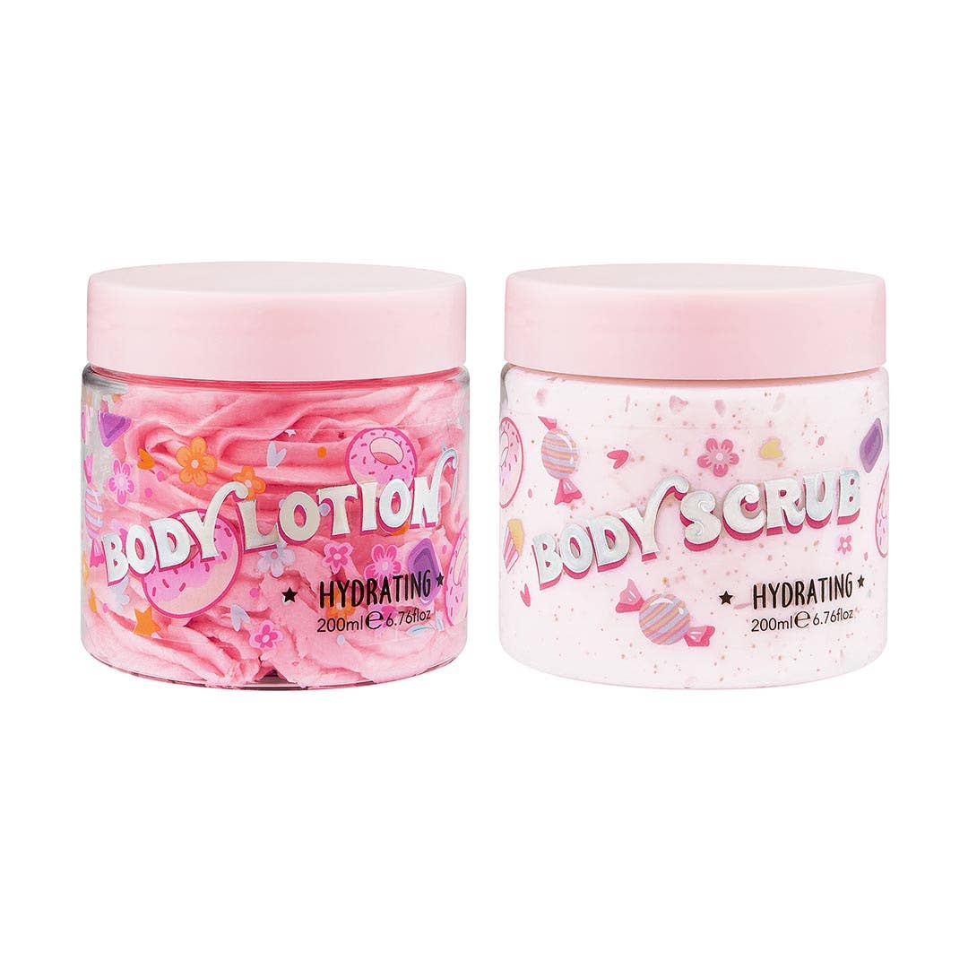 Sweet Body Scrub &amp; Body Lotion Gift Set