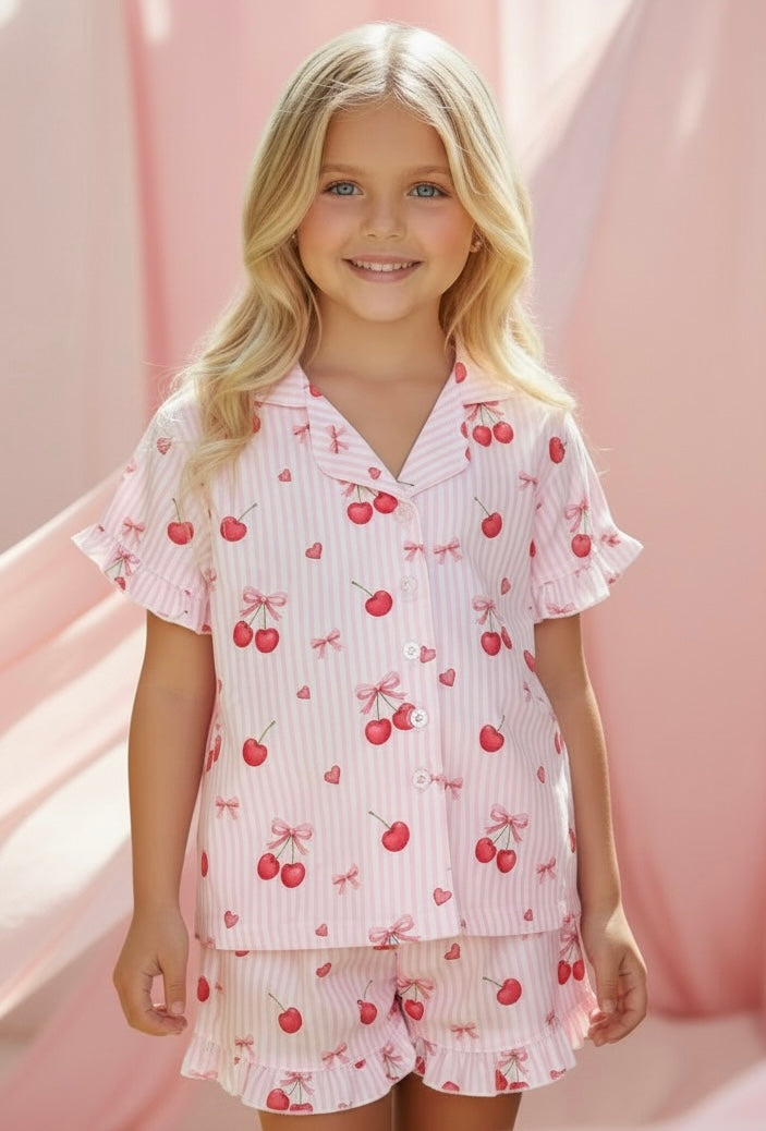 Sweet Wink Cherry Bows Lounge Set