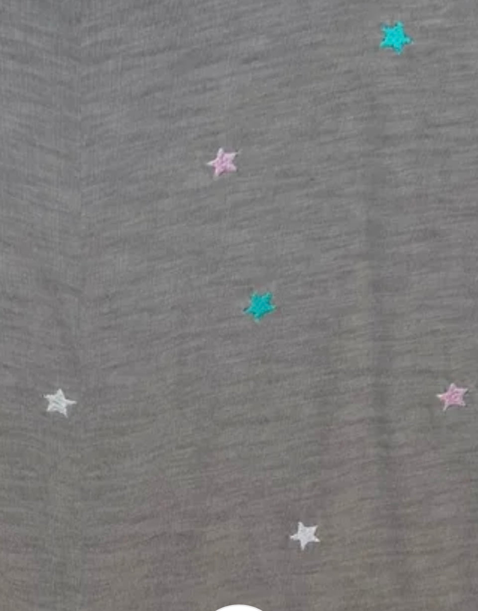 KatieJ NYC Fearless Tee - Grey/Jade/Peony Stars