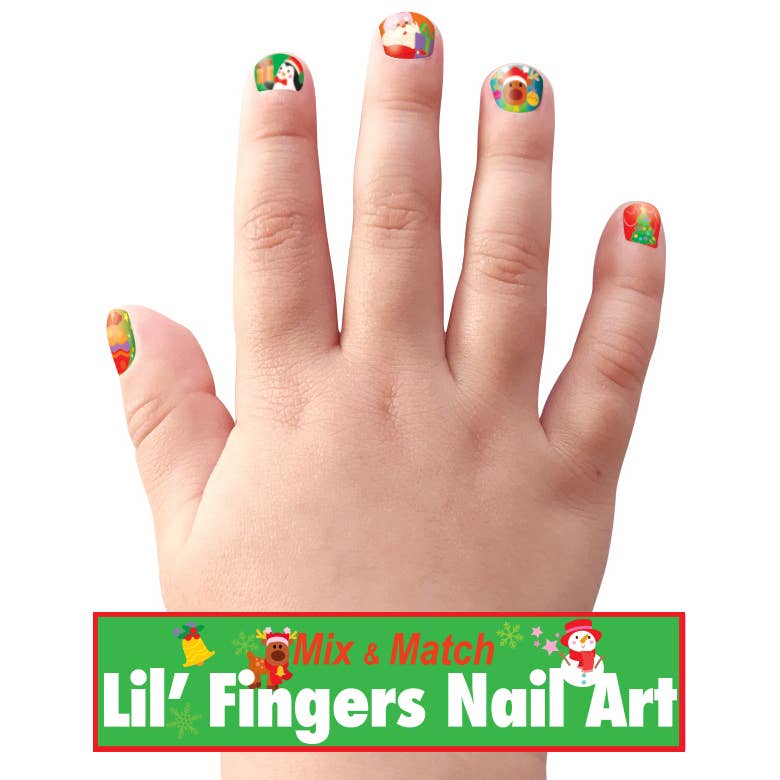 Lil' Fingers Nail Art for Kids | Holly Jolly Christmas