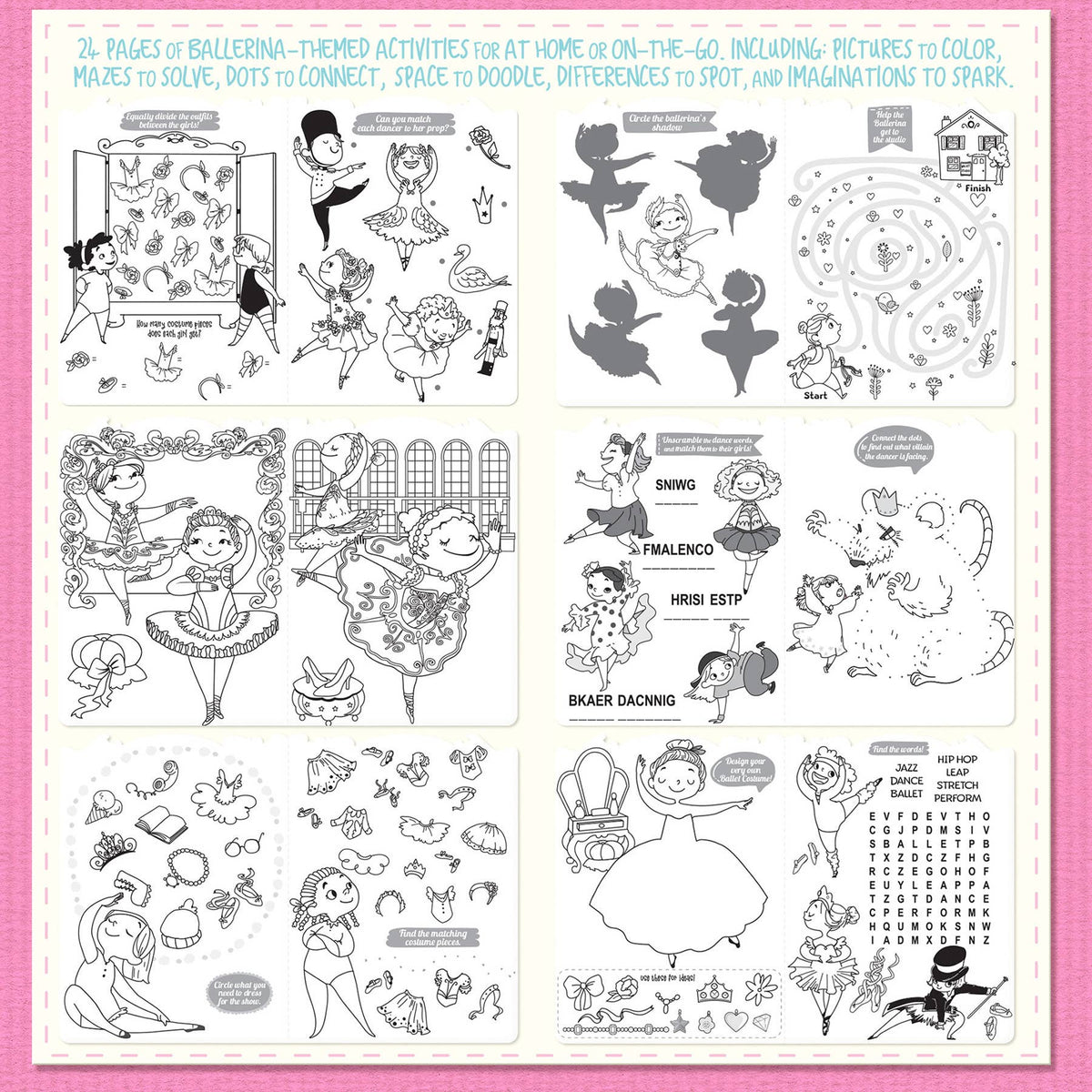 Ballet Mini Activity &amp; Coloring Gift Set