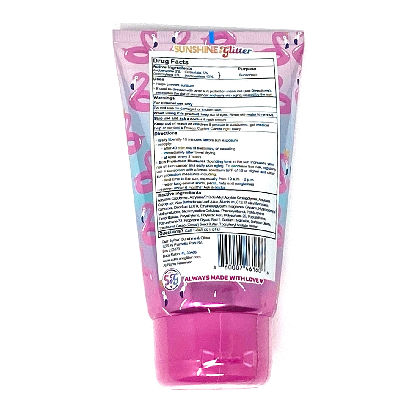 Sea Star Sparkle SPF 50 Waterproof Glitter Sunscreen - Pink Glamingo