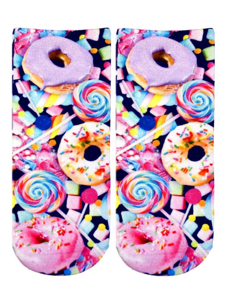 Living Royal Ankle Socks - Donuts &amp; Candy Sugar Rush