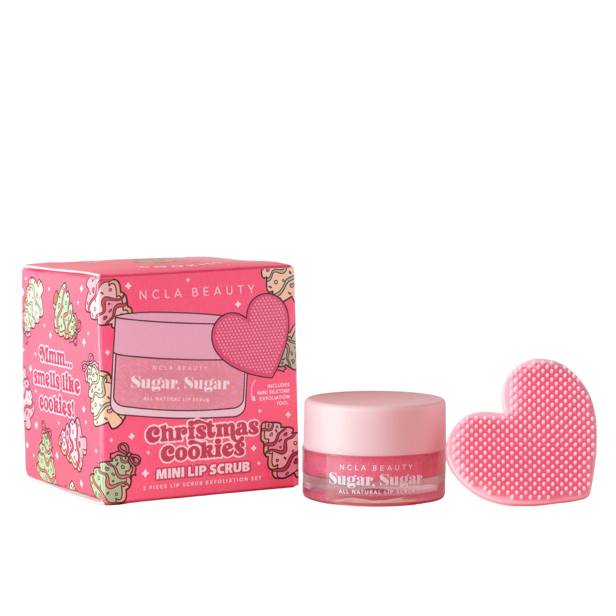 Ornament Mini - Christmas Cookies Lip Scrub + Scrubber Gift Set
