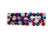 Bari Lynn 3" Crystalized Rectangle Hair Clip- Red/Clear/Blue