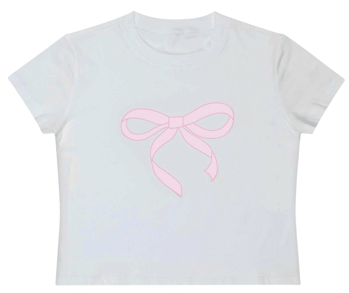 Iscream Pink Coquette Bow Girls Graphic T-Shirt