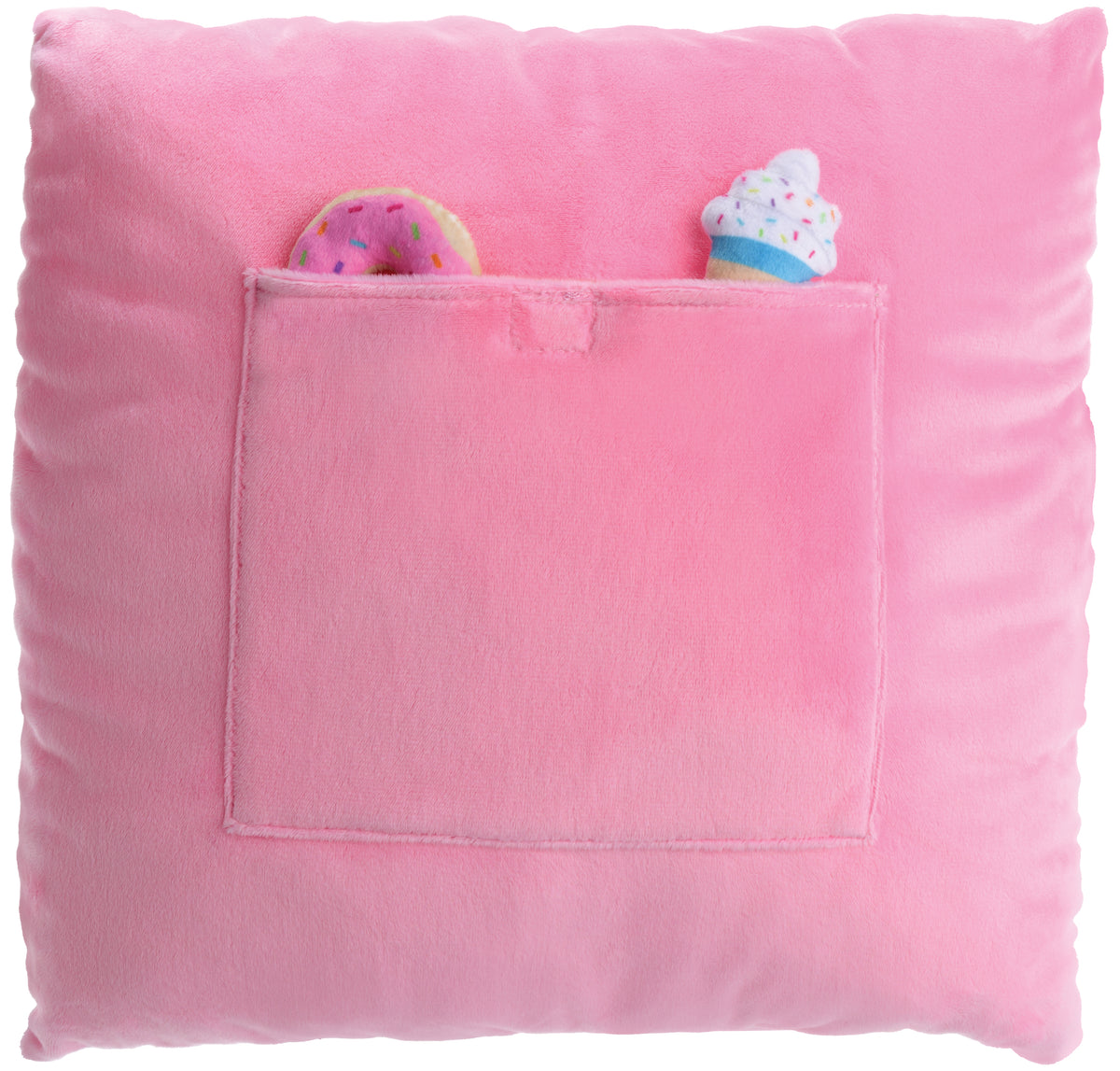 Iscream Tic-Tac Donut Fleece Plush Pillow