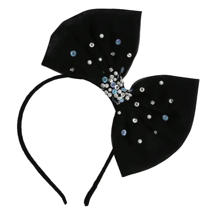 Ooh! La, La! Couture Bow Headband- Black