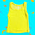 Flowers By Zoe Neon Yellow Stitch Tank Top