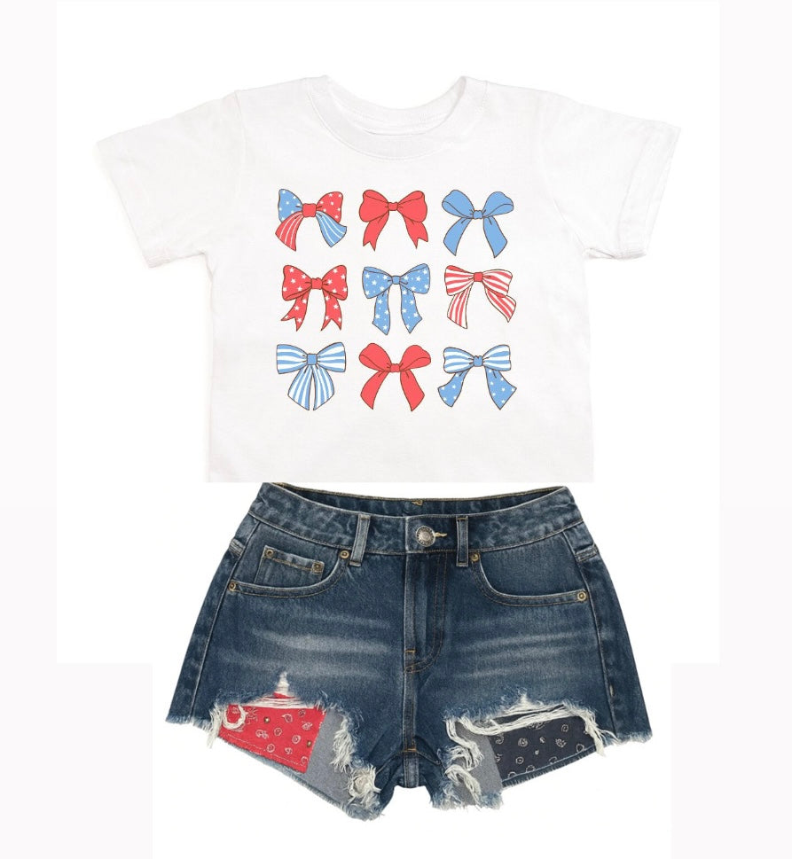 Camiseta con gráfico patriótico "Sweet Wink"