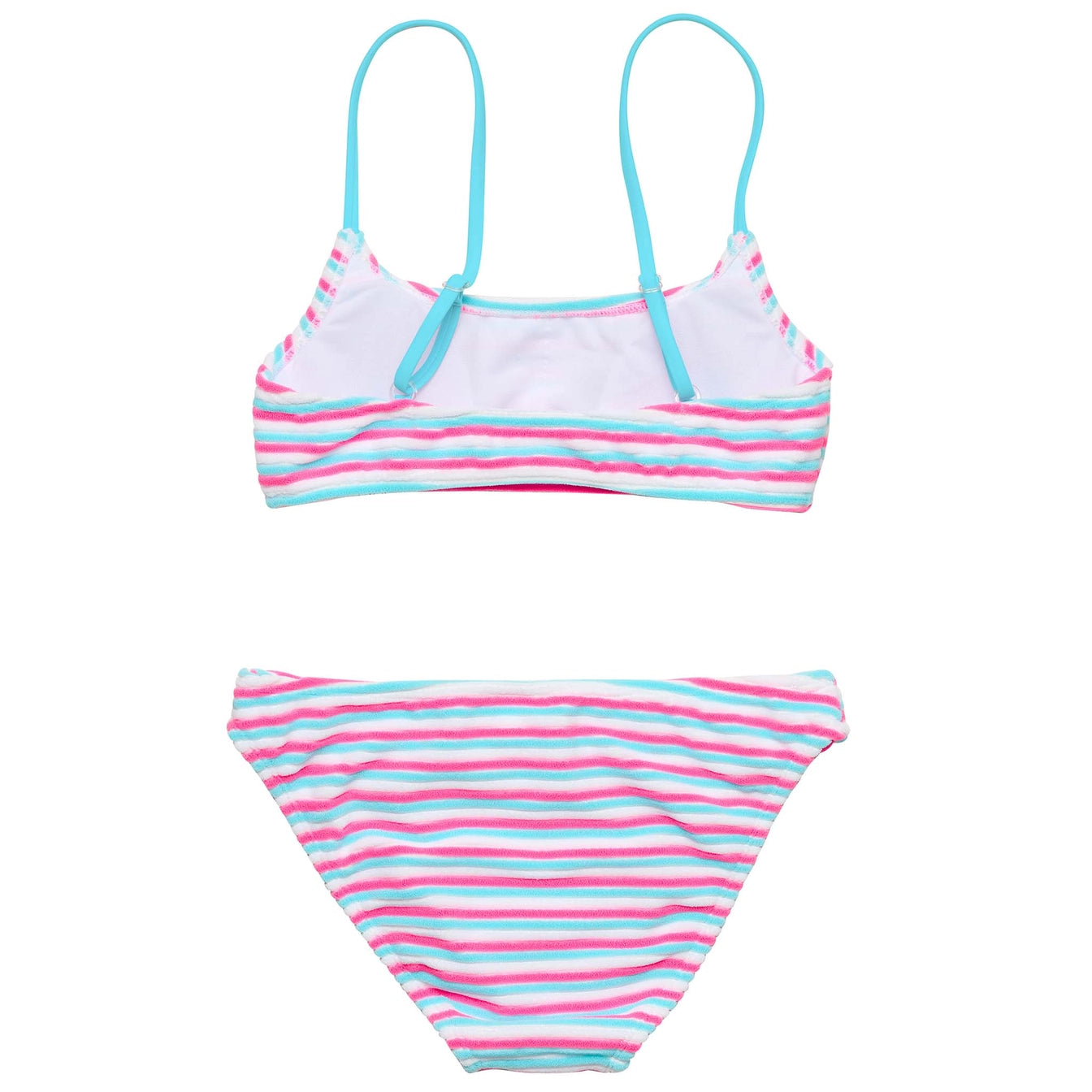 Snapper Rock Sorbet Stripe Tween Crop Bikini