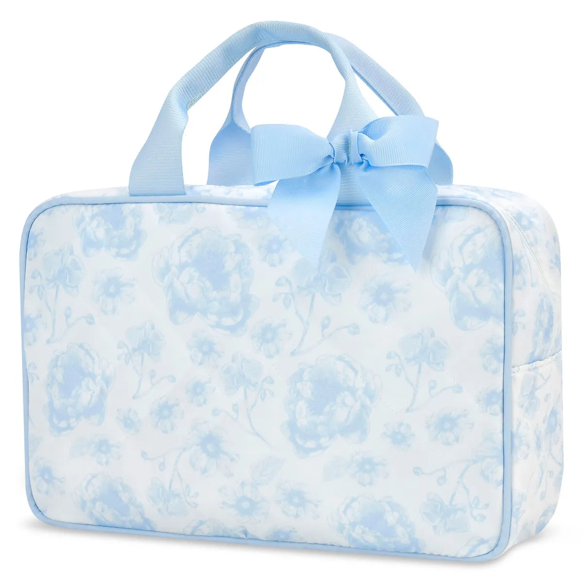 Iscream Pretty Blue Toile Large Cosmetic Bag