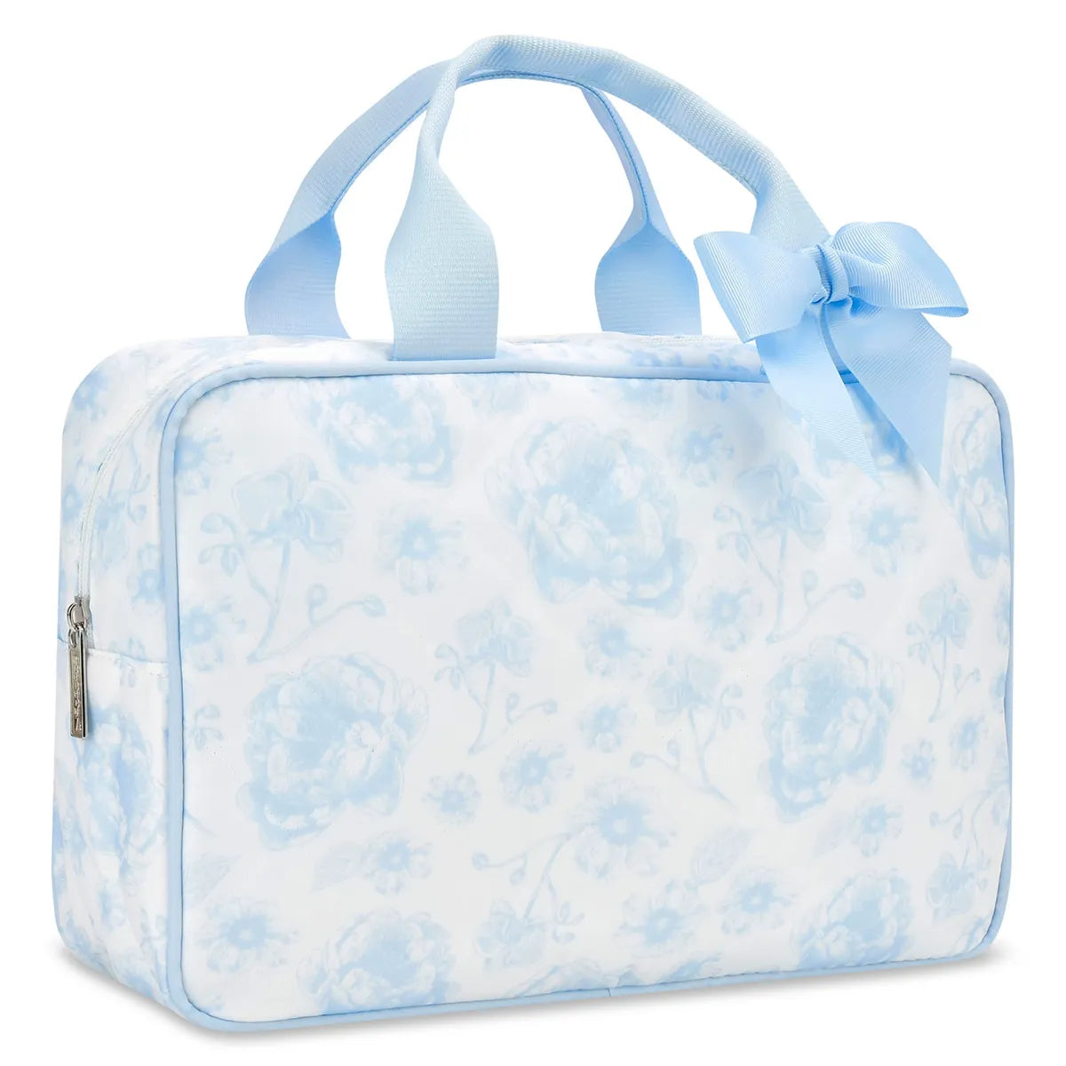 Iscream Pretty Blue Toile Large Cosmetic Bag