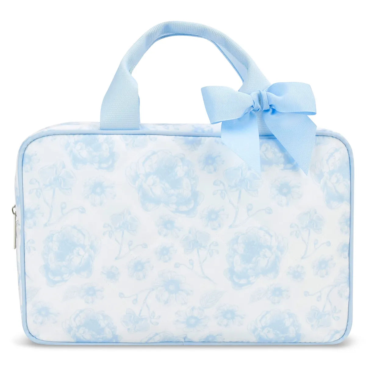 Iscream Pretty Blue Toile Large Cosmetic Bag