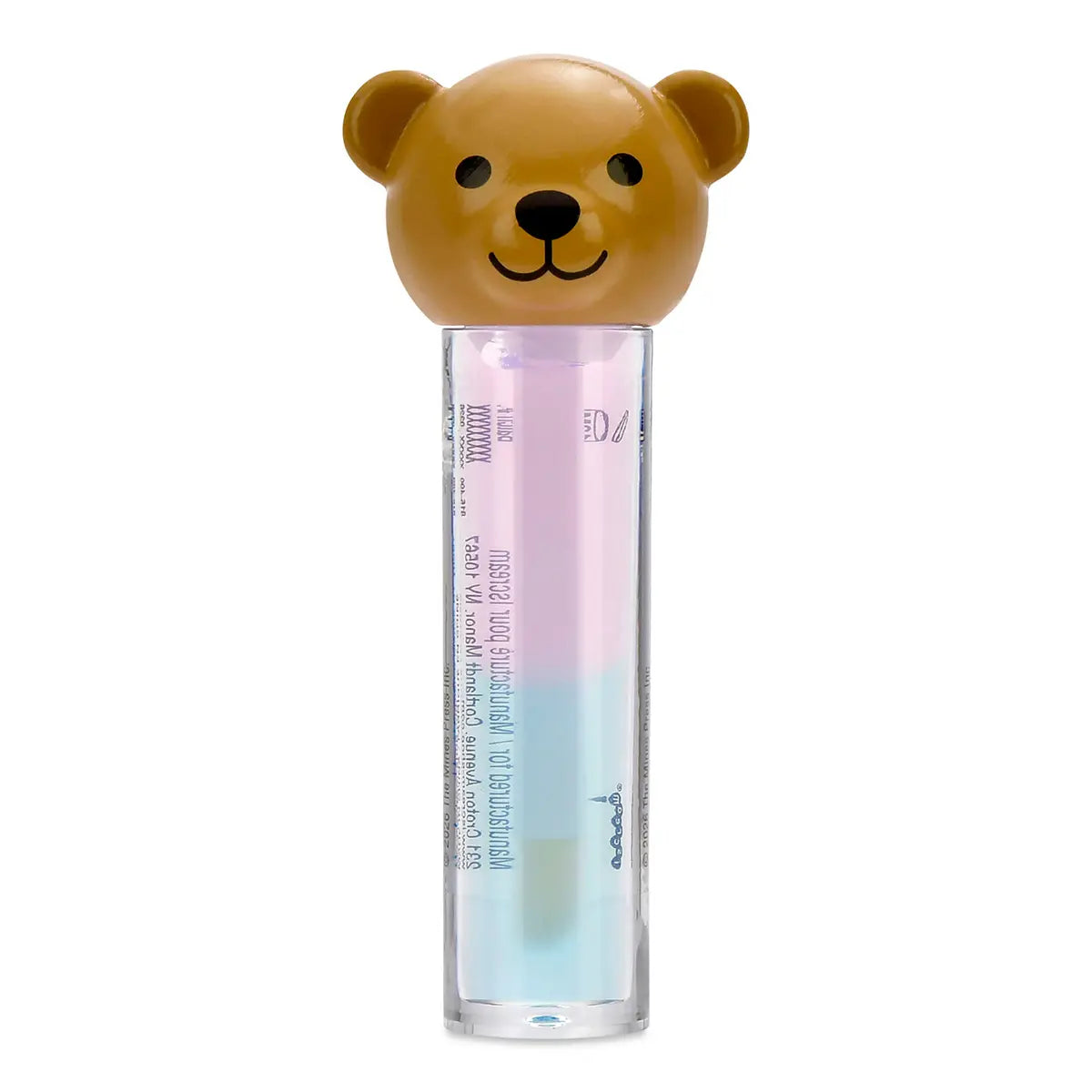 Iscream Beary Glossy Lip Gloss tube with teddy bear shaped cap