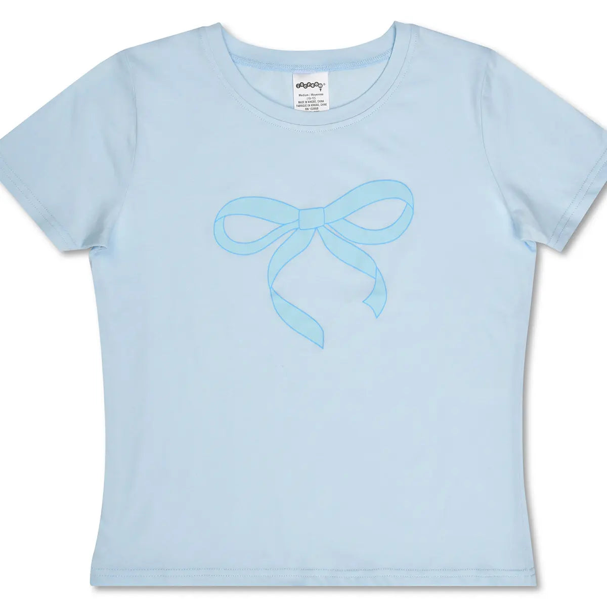 Iscream Girls Blue Bow Tee