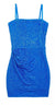 KatieJ NYC Sequin Maddy Dress - Neon Blue