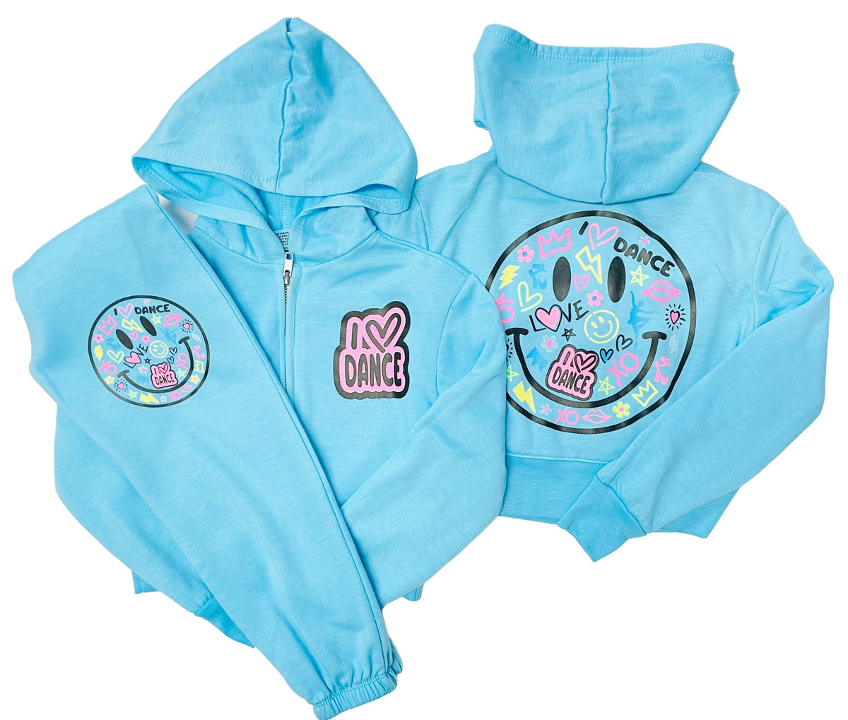 Sudadera con capucha y cremallera de baile de Firehouse Clothing - Aqua