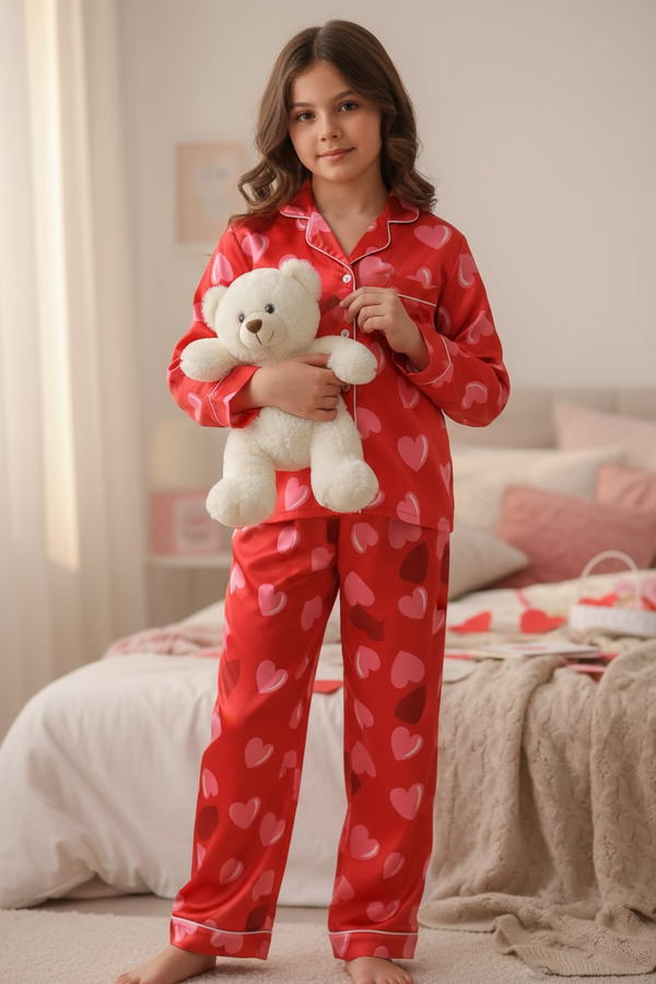 Tweenstyle Lounge Sets | Girls 2pc Silky Sets - Everything But The Princess