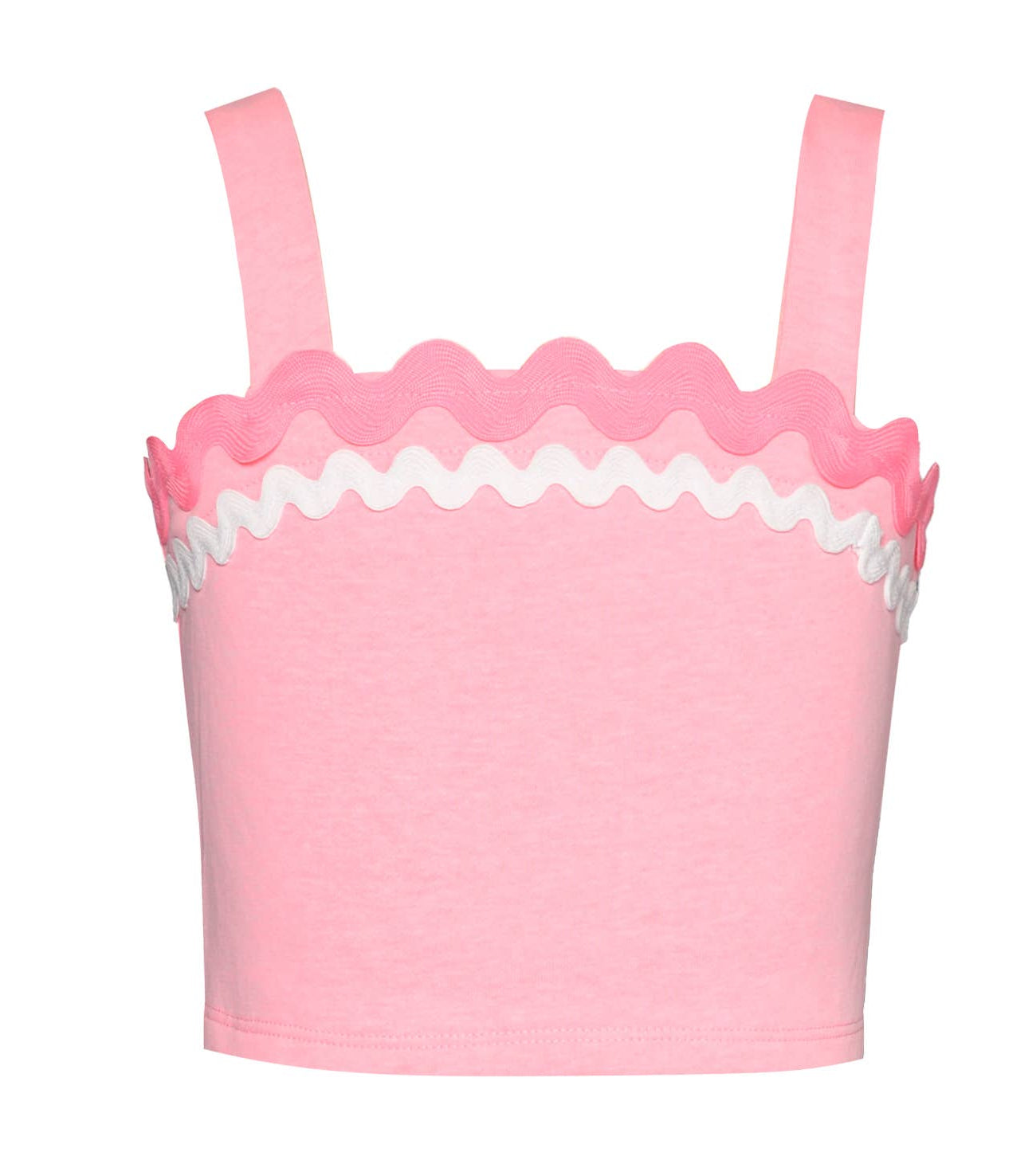 Hannah Banana 2pc Pink Scalloped Tank Top & Skort Set   * Built In Shorts *