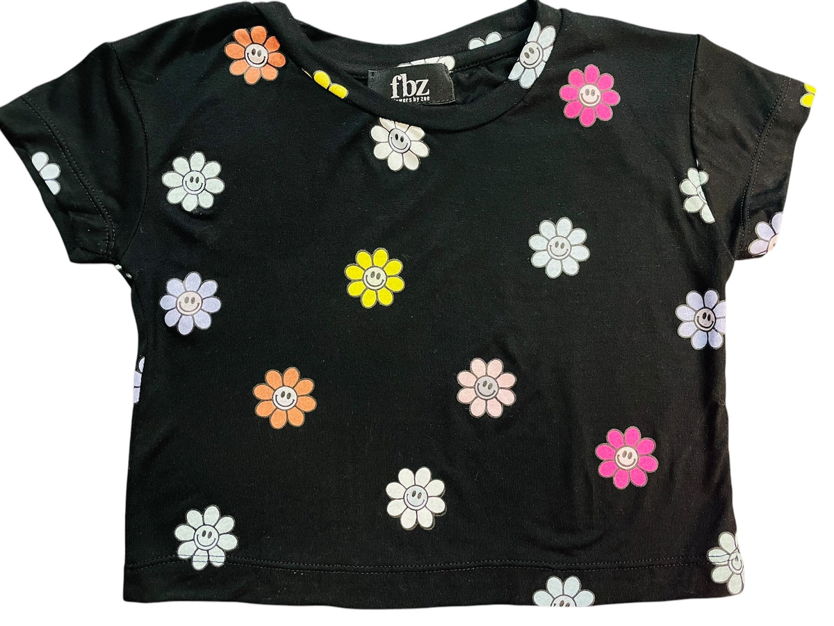 Flowers By Zoe Black Daisy Flower Tee