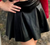 Flowers By Zoe Black Pleated Pleather Skort * Built in Shorts*