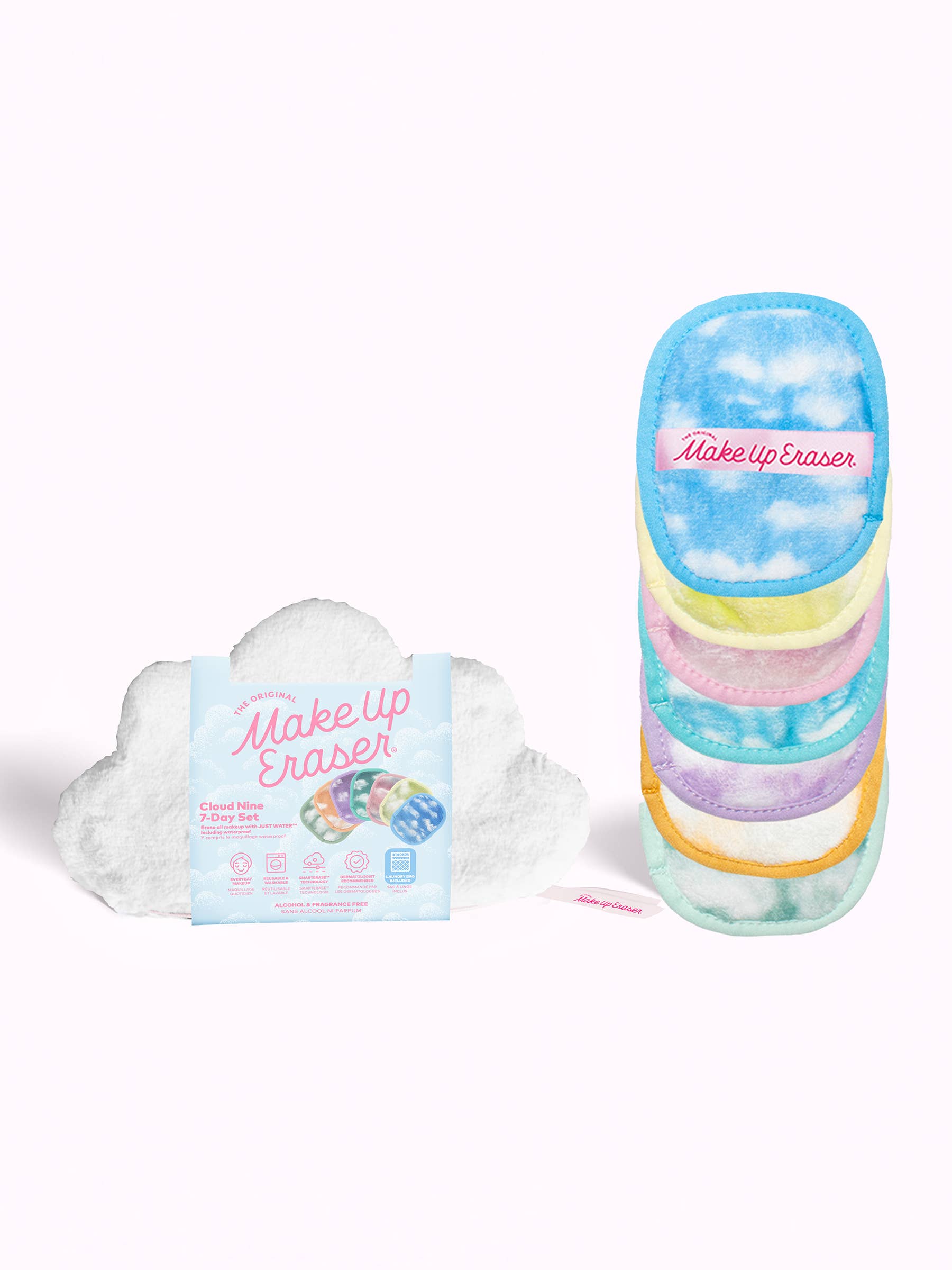 MakeUp Eraser 7-Day Gift Set &  Cloud Cosmetic Bag